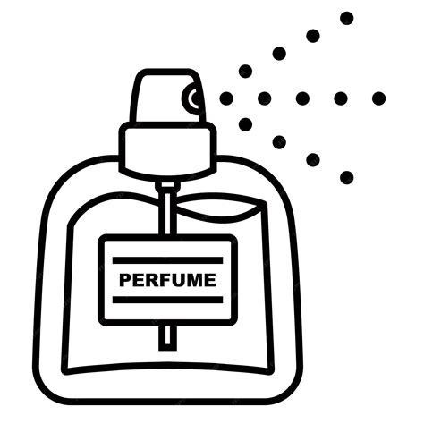 perfume black and white clip art